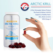 Norwegian Balance Arctic Krill Oil Supplement - Promoting Heart Health, Joint Health, Brain Function, and More