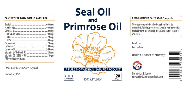 Seal Oil & Primrose Oil - norwegianbalance